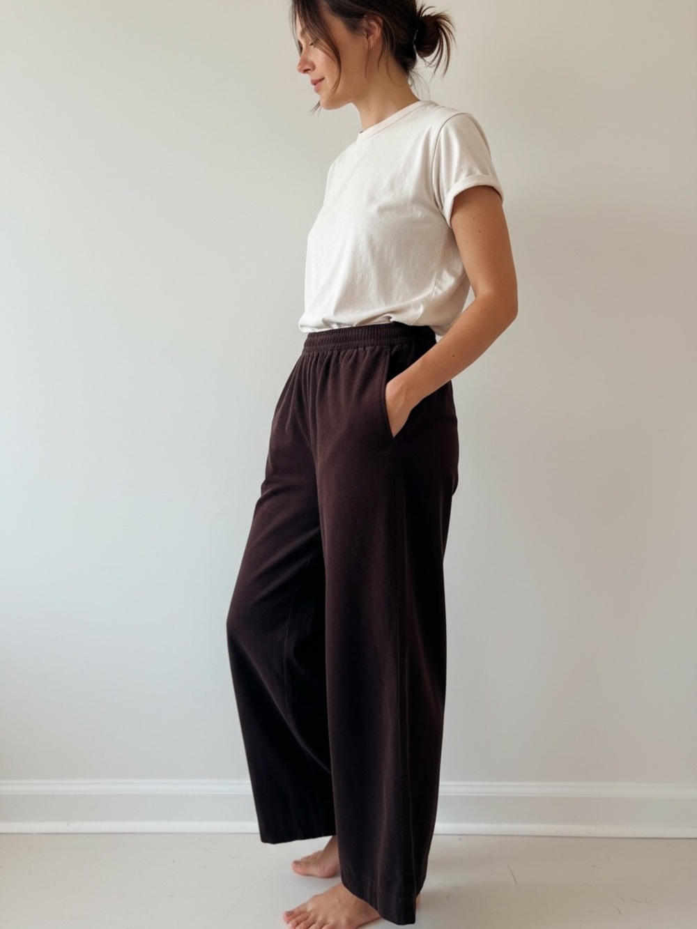 ATM Anthony Thomas Melillo Terry Wide Leg Lounge Pants